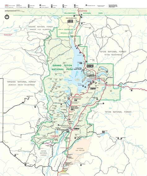 Map of Grand Teton National Park
